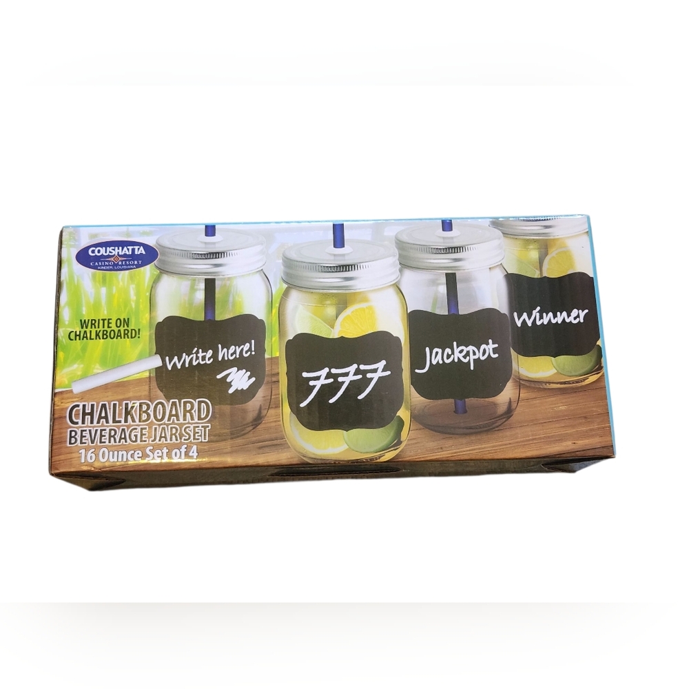Chalkboard Beverage Jar Set